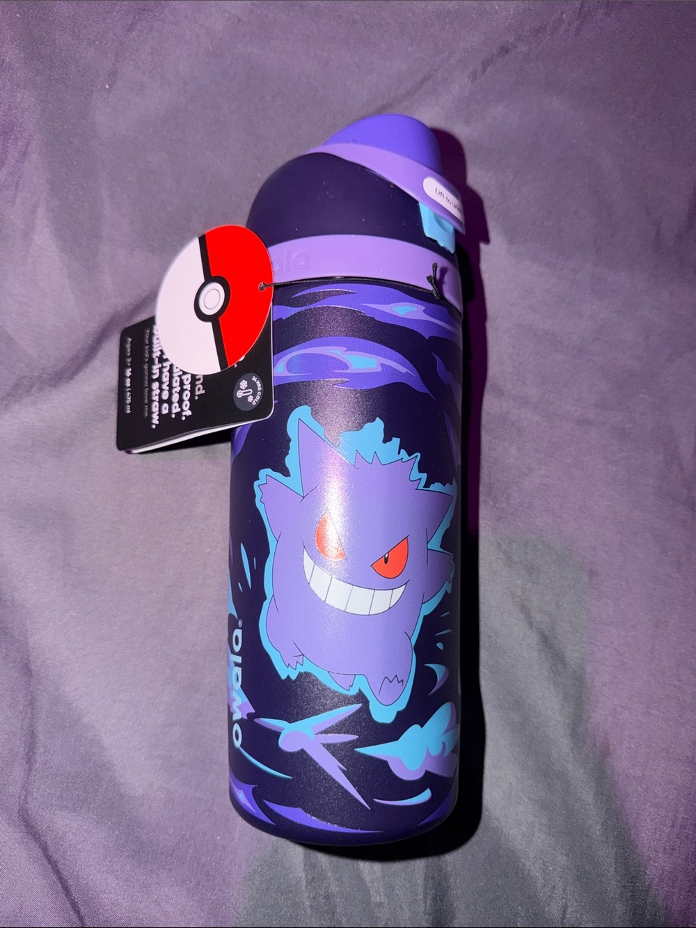 NWT Pokemon Gengar Owala Water Bottle